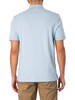 HUGO Dalomini Zip Polo Shirt - Light/Pastel Blue