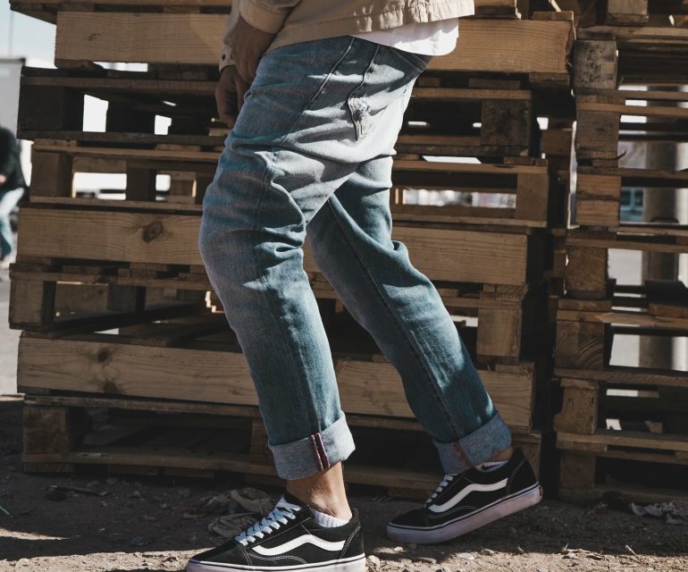 Showcase Your Trainers With Levis 501 Tapered Jeans