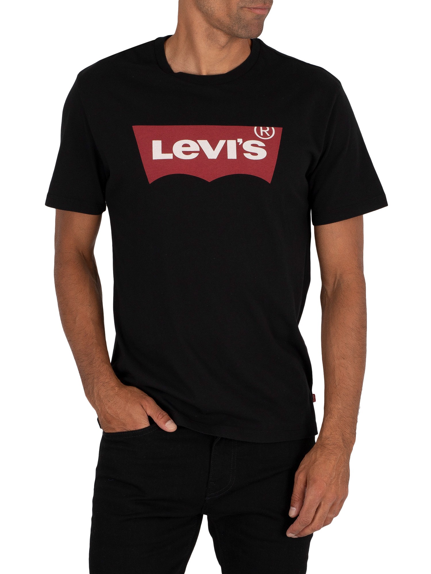 levi's red and black shirt