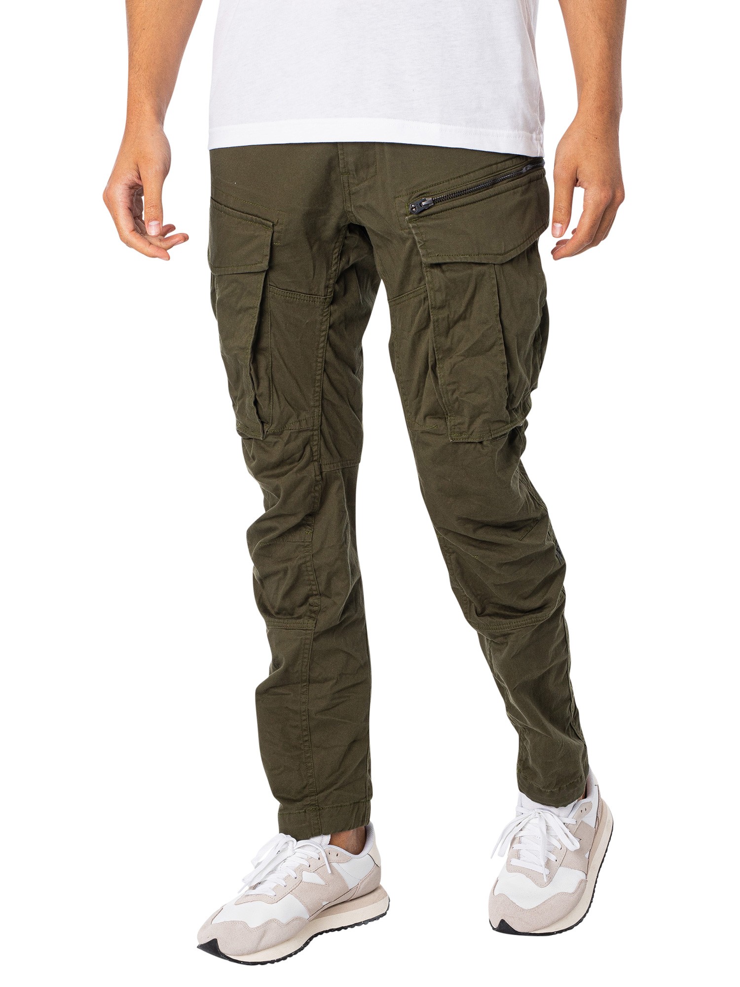 g star raw rovic tapered trousers green