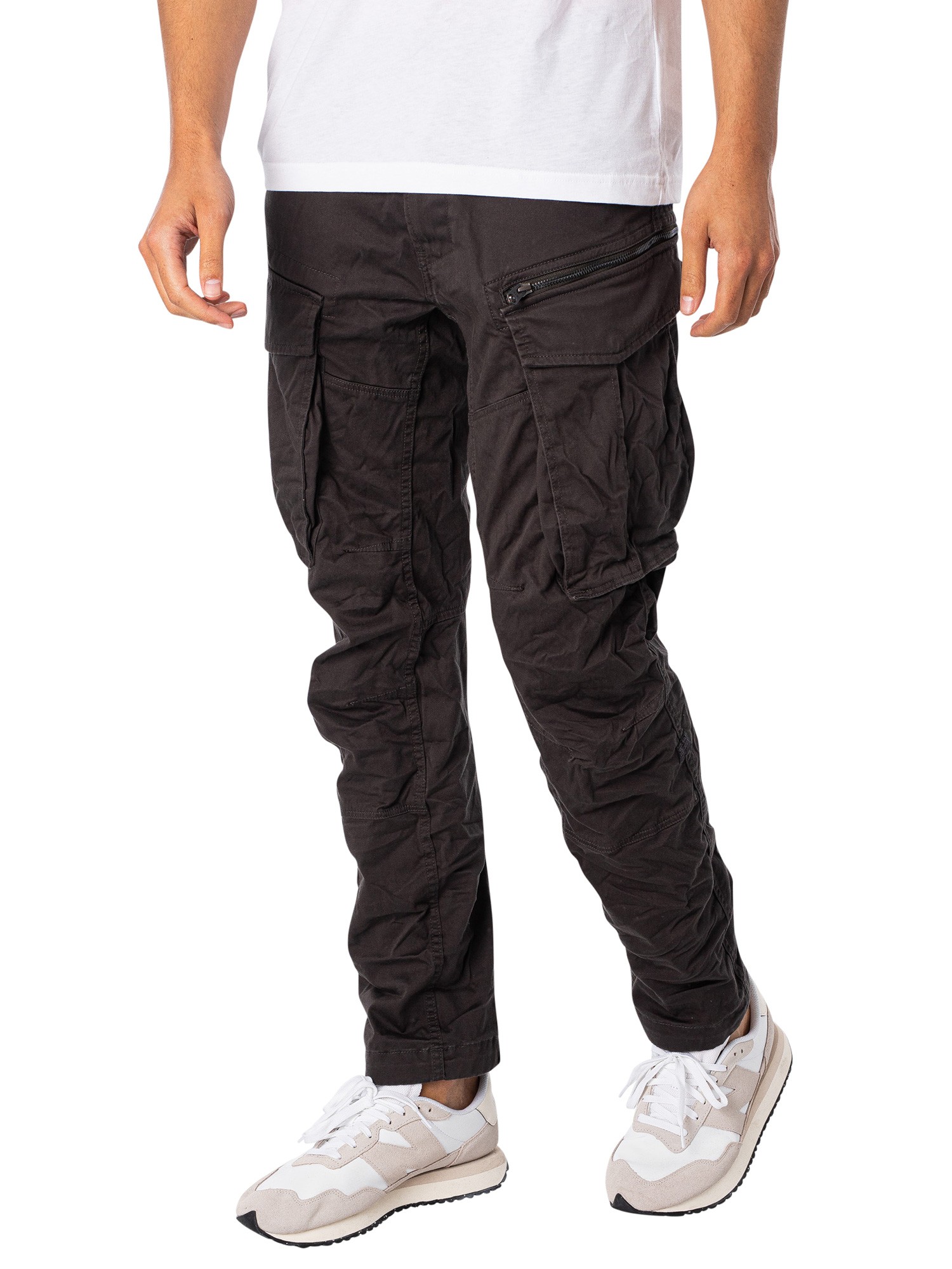 Мужские брюки-карго G-Star RAW Rovic Zip 3D Straight Tapered Cargo, серый