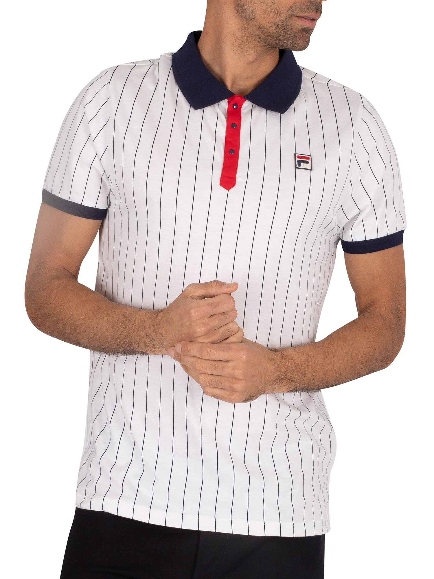 Buy > fila bb1 striped polo shirt > in stock