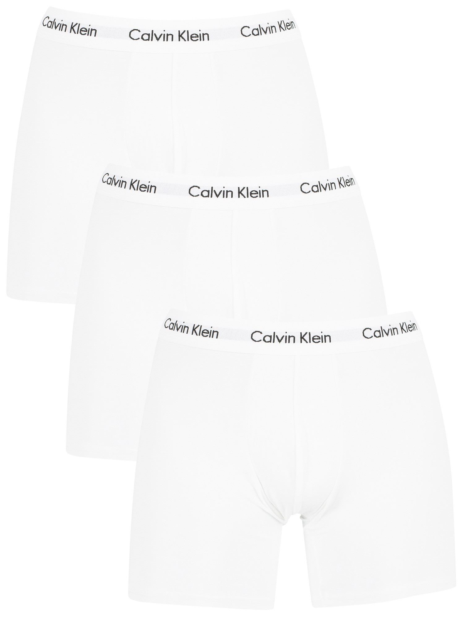 Calvin Klein 3 Pack Cotton Stretch Boxer Briefs - White | Standout