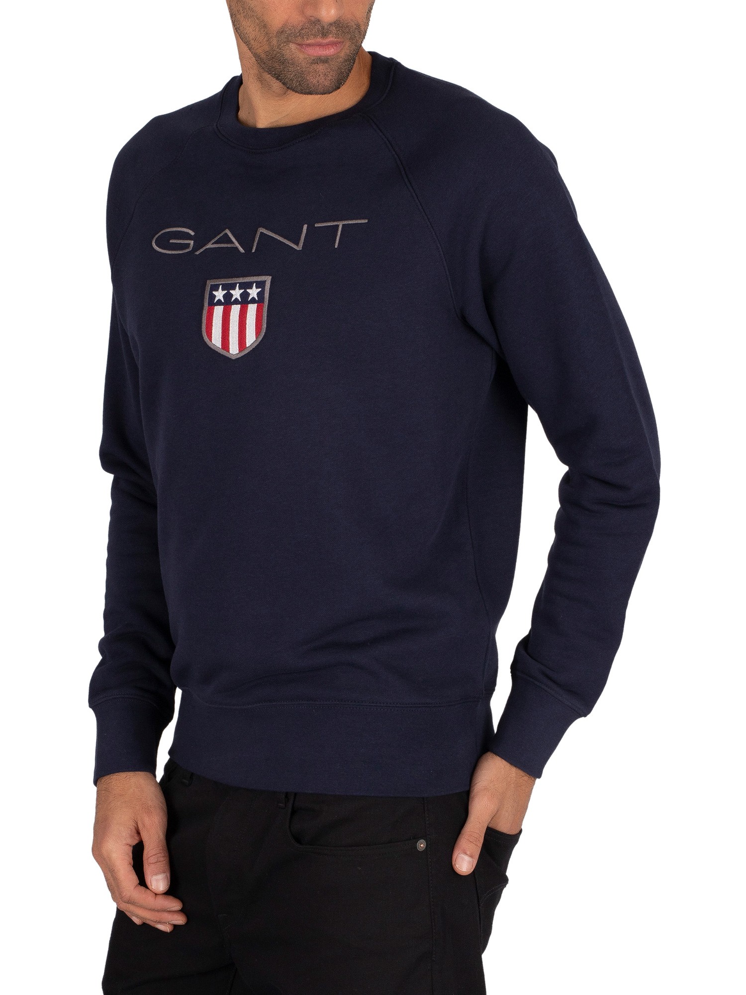 GANT Shield Sweatshirt - Evening Blue | Standout