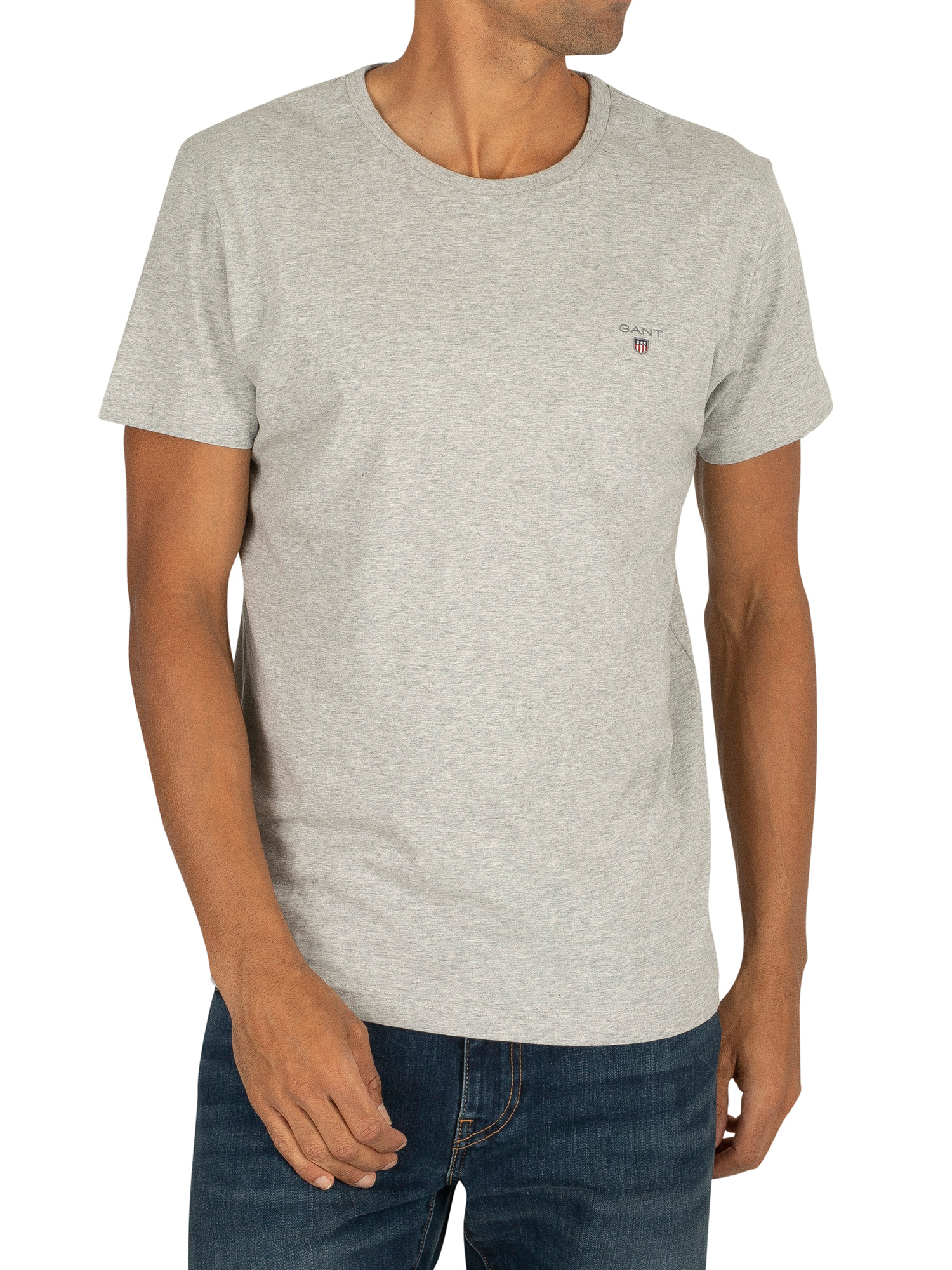 GANT Mens The Original Ls T-Shirt Long Sleeve Top