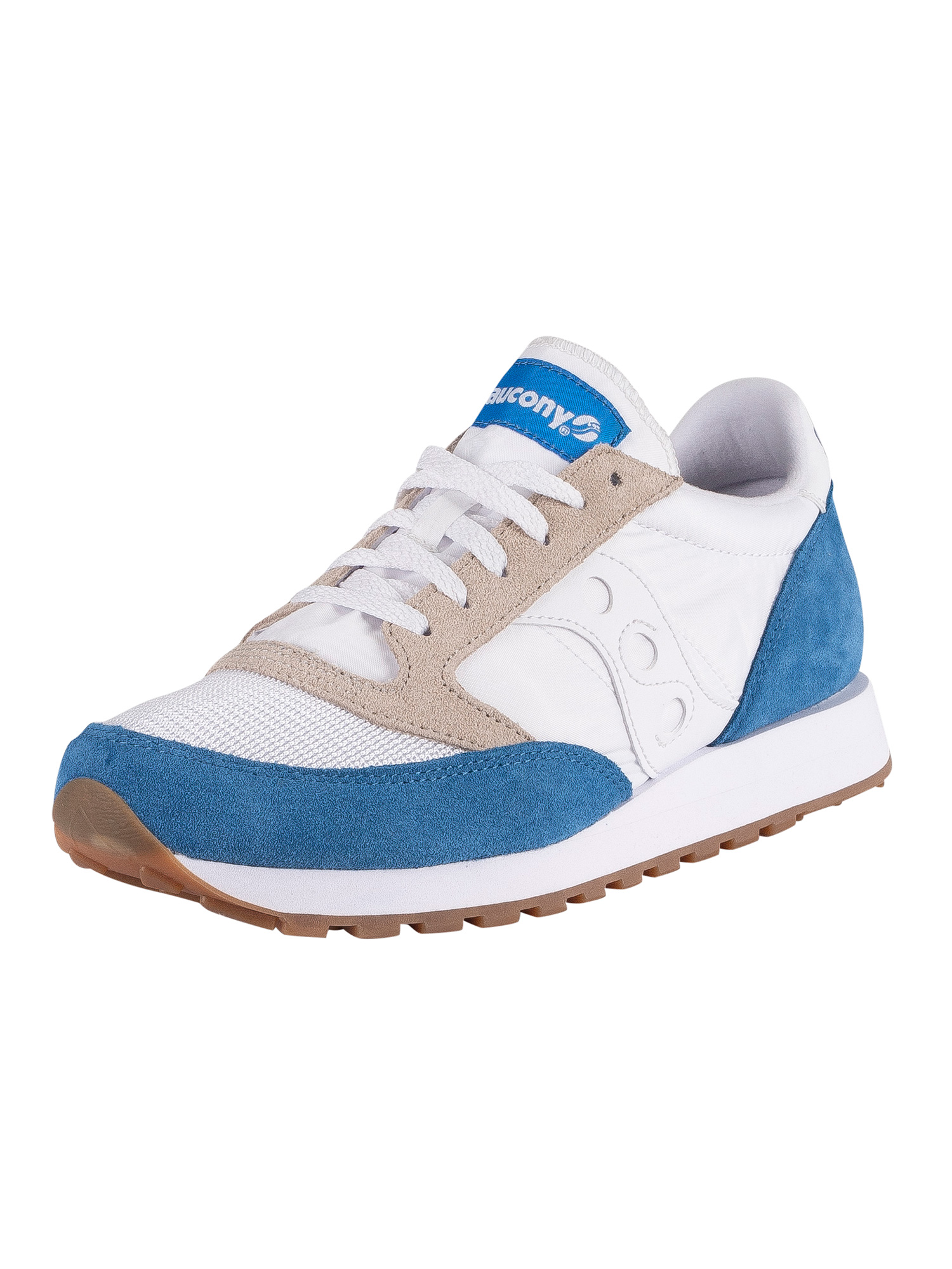 white saucony trainers