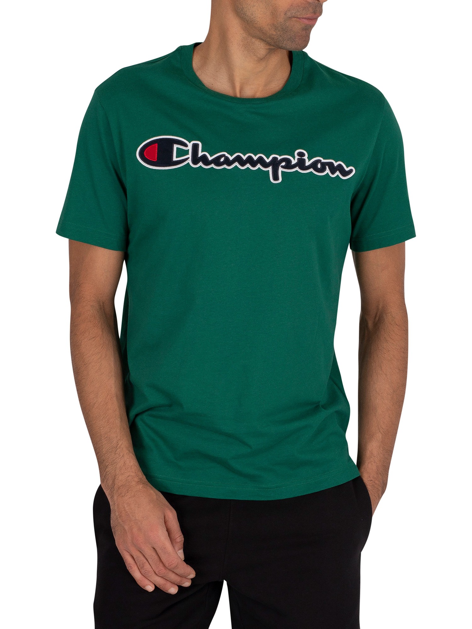 champion t shirt green