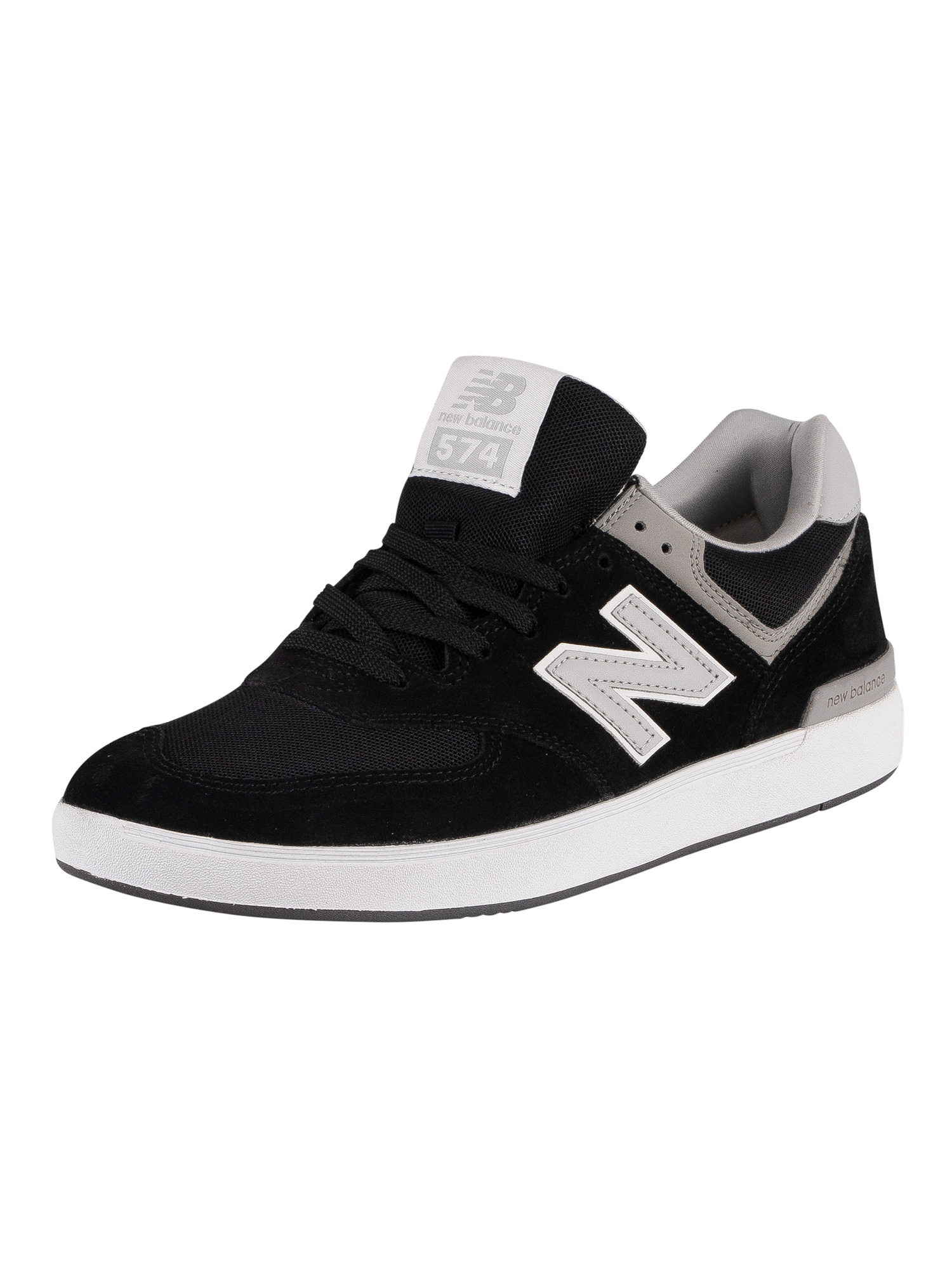 574 All Coast Suede Trainers, Black 