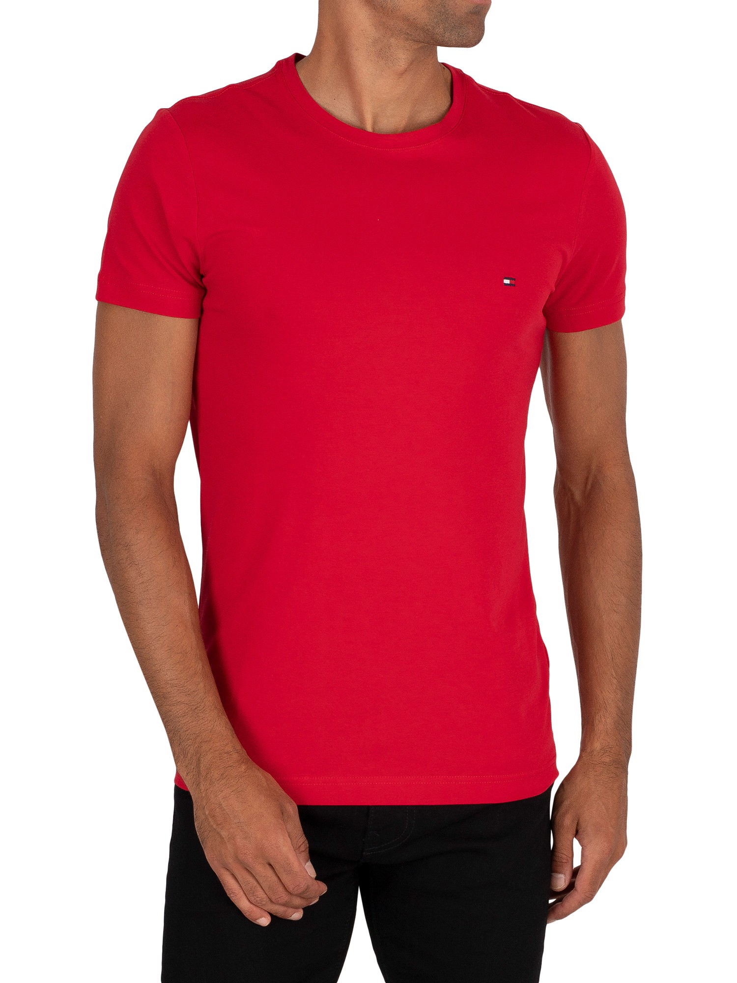 red slim fit t shirt