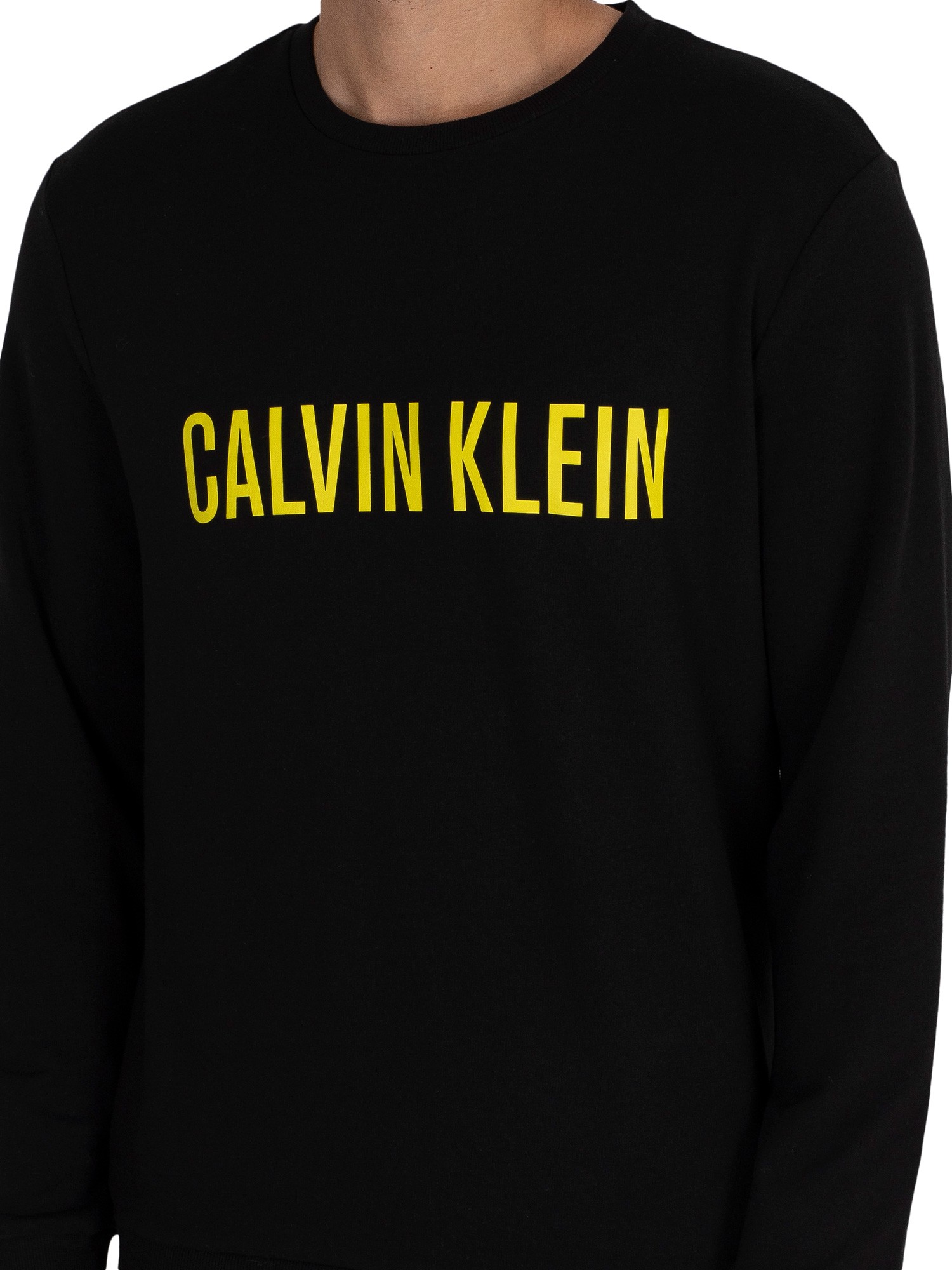 Fashion Sweats Sweatshirts Calvin Klein Jeans Sweat Shirt black printed lettering casual look 