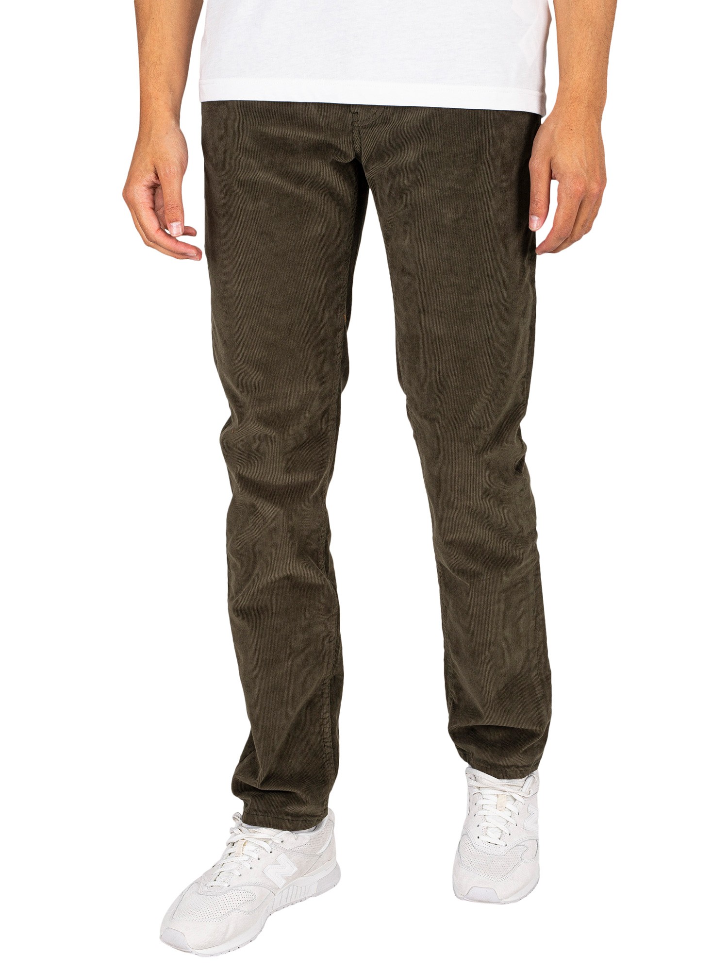 Lois Jeans Sierra Thin Corduroy Trousers - Green Olive | Standout