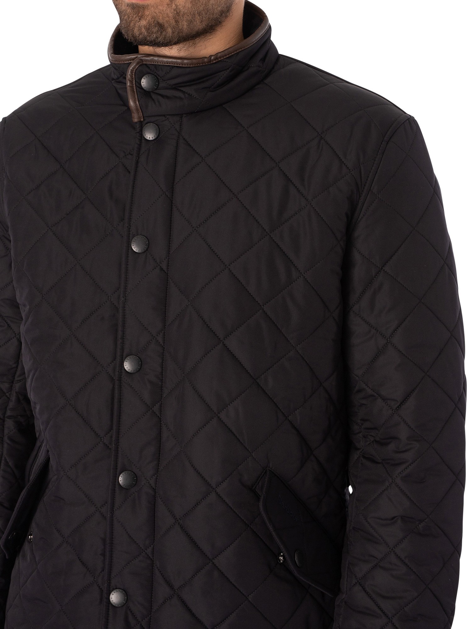 Barbour Powell Quilted Jacket - Navy | Standout