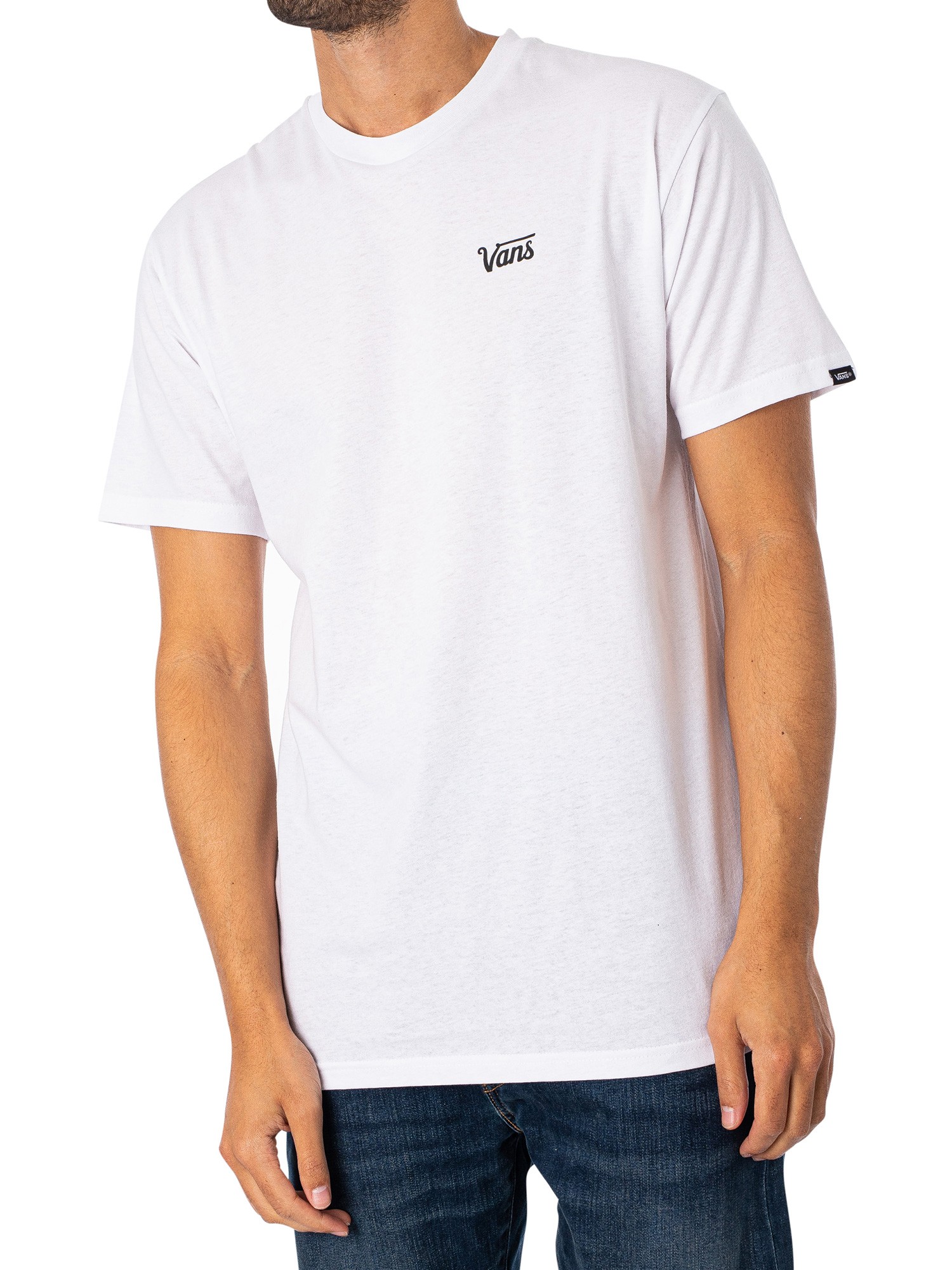 Vans Mini Script T-Shirt White Standout