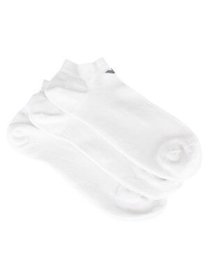 Emporio Armani 3 Pack Inside Socks - White