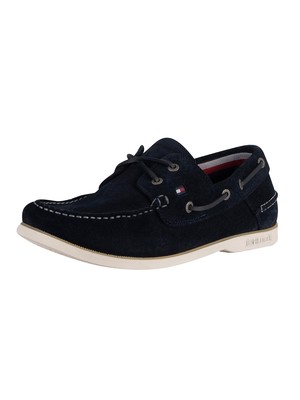 Tommy Hilfiger Classic Suede Boat Shoes - Desert Sky