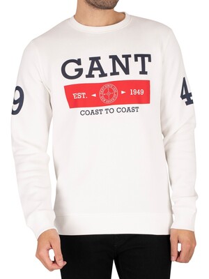 GANT Nautical Sweatshirt - Eggshell