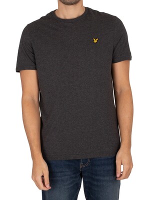 Lyle & Scott Plain Organic Cotton T-Shirt - Charcoal Marl