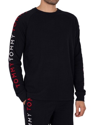 Tommy Hilfiger Lounge Logo Track Sweatshirt - Desert Sky