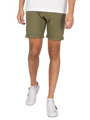 Tommy Jeans Scanton Chino Slim Shorts - Uniform Olive