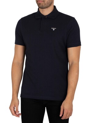 Barbour Tartan Pique Polo Shirt - New Navy
