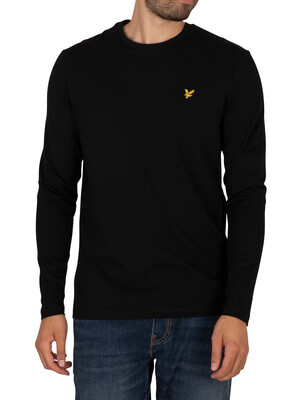 Lyle & Scott Plain Longsleeved T-Shirt - Jet Black