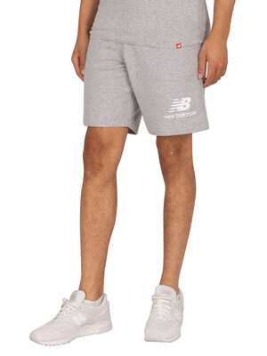 New Balance Essentials Stacked Logo Sweat Shorts - Athletic Grey