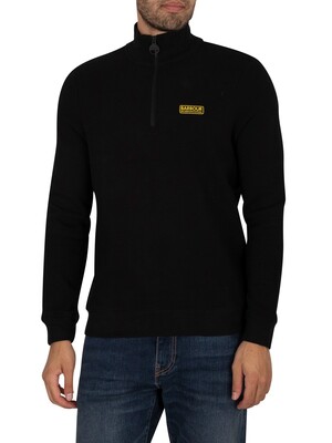 Barbour International Essential Half Zip Sweatshirt - Black