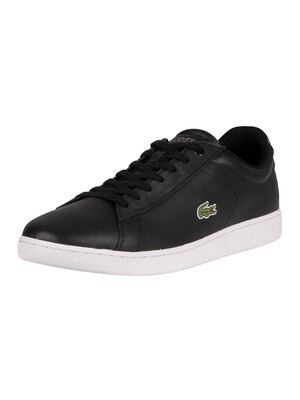 Lacoste Carnaby BL21 1 SMA Leather Trainers - Black/White