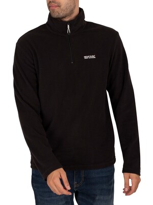 Regatta Thompson Fleece Zip Sweatshirt - Black