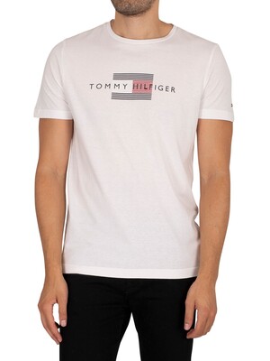 Tommy Hilfiger Lines T-Shirt - White