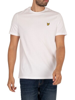 Lyle & Scott Logo Plain Organic Cotton T-Shirt - White