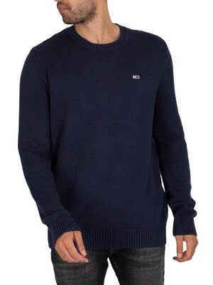 Tommy Jeans Essential Crew Knit - Twilight Navy