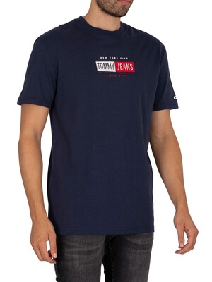 Tommy Jeans Timeless Brand T-Shirt - Twilight Navy