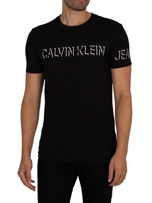Calvin Klein Jeans Shadow Logo T-Shirt - Black