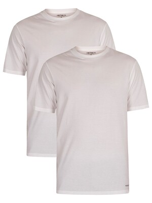 Carhartt WIP 2 Pack Standard Crew Neck T-Shirt - White
