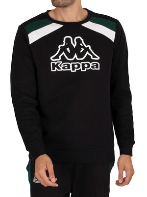 Kappa Cury Graphic Sweatshirt - Black
