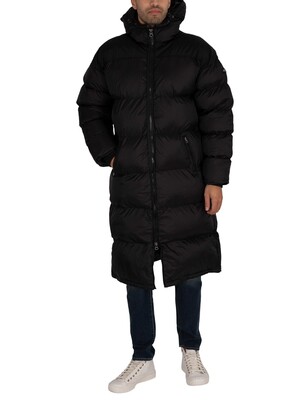 Schott 2190 Max Puffer Jacket - Black/Black