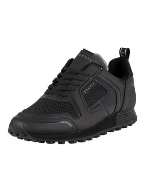 Cruyff Lusso Leather Trainers - Black
