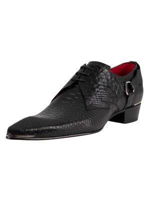 Jeffery West Haiti Leather Derby Shoes - Black