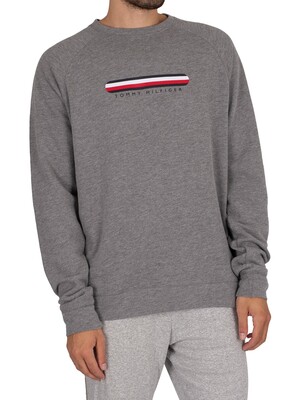 Tommy Hilfiger Lounge Graphic Sweatshirt - Medium Grey Heather