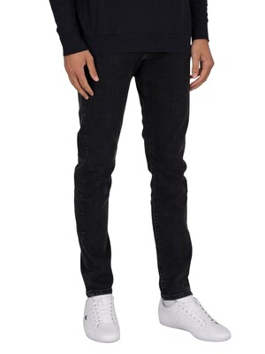 KnowledgeCotton Apparel Ash Tapered Slim Fit Jeans - Rinse Black