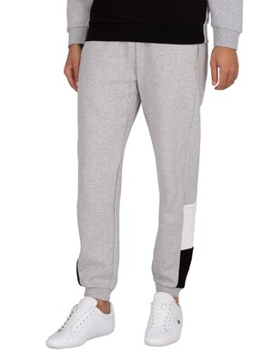 Lacoste Tapered Logo Joggers - Light Grey