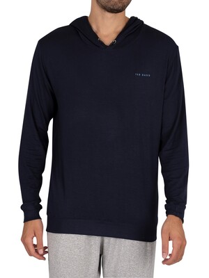 Ted Baker Lounge Pullover Modal Hoodie - Navy