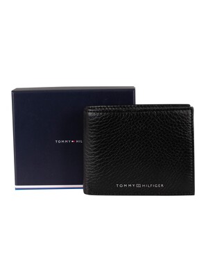 Tommy Hilfiger Downtown Mini Leather Wallet - Black