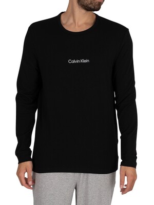 Calvin Klein Lounge Graphic Longsleeved T-Shirt - Black
