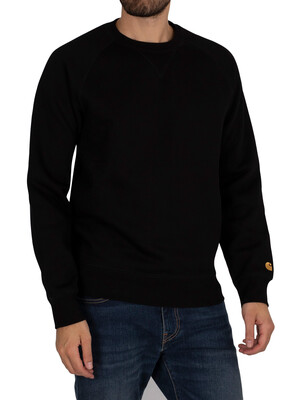 Carhartt WIP Chase Sweatshirt - Black/Gold