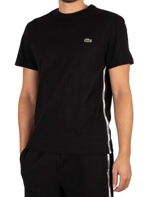 Lacoste Logo Tape T-Shirt - Black