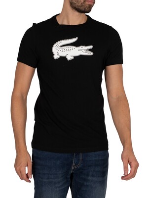 Lacoste Sport Graphic T-Shirt - Black
