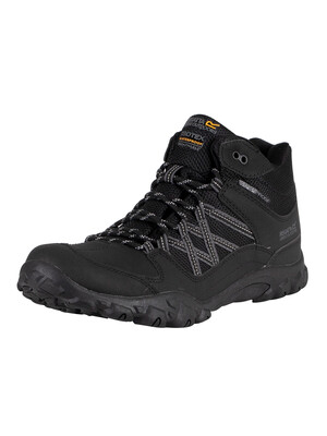 Regatta Edgepoint Waterproof Mid Walking Boots - Black Granite