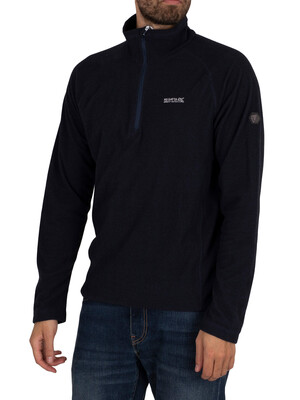 Regatta Montes Lightweight Half Zip Mini Stripe Sweatshirt - Navy